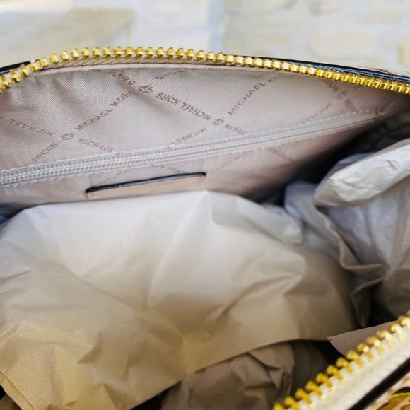 NWT Michael Kors Metallic Mirrored Satchel&wallet - Picture 8 of 14